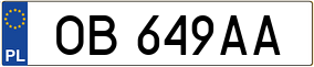 Trailer License Plate